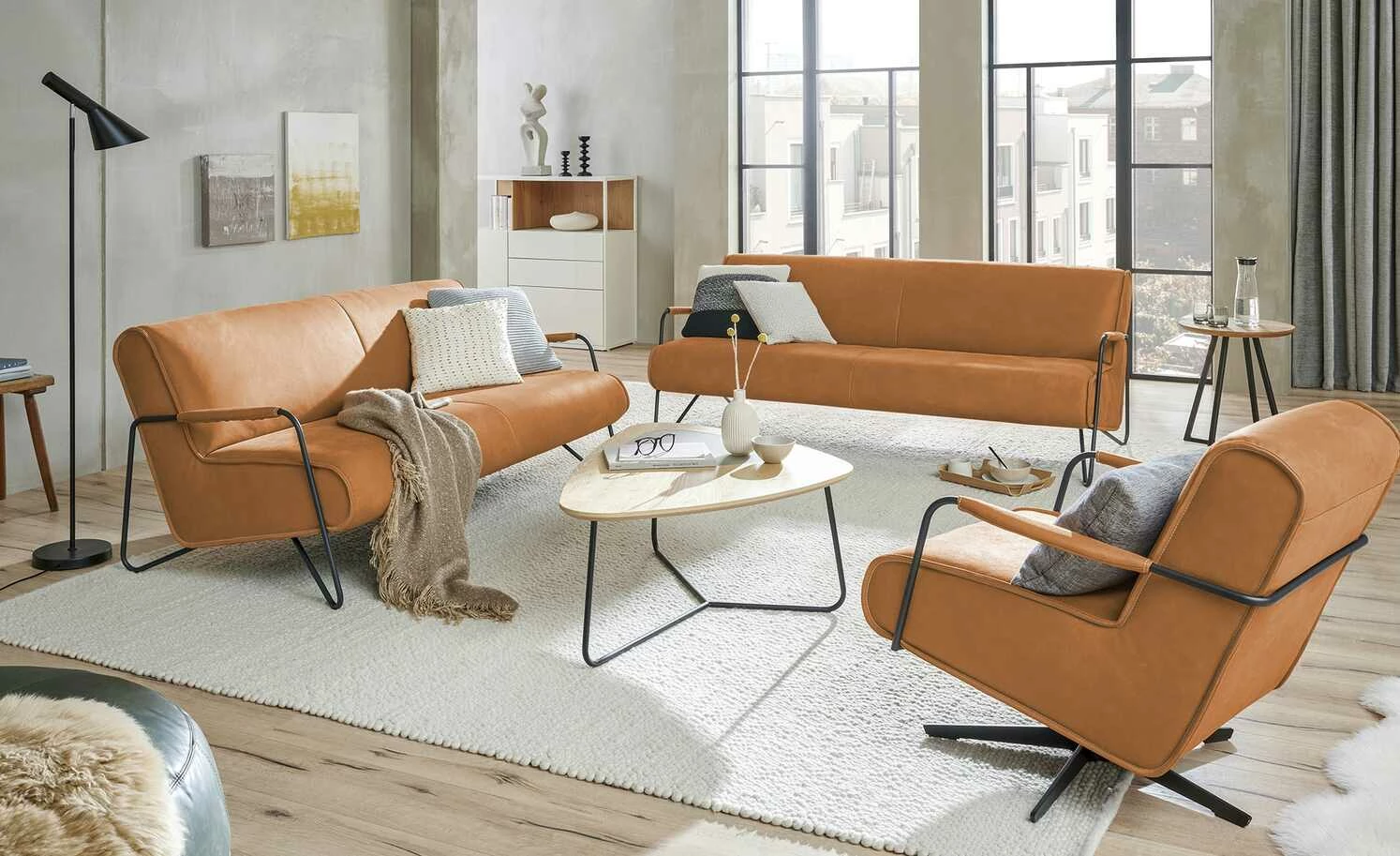 KOINOR Ledersofa Gomera | Sun (Gelb) 3 KOINOR Ledersofa Gomera | Sun (Gelb)