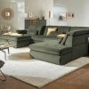 Lounge Collection Wohnlandschaft Spencer | Olive (Grün-Grau) rechts Erweiterte Funktion