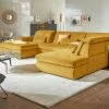 Lounge Collection Wohnlandschaft Spencer | Curry (Gelb) rechts Grundfunktion