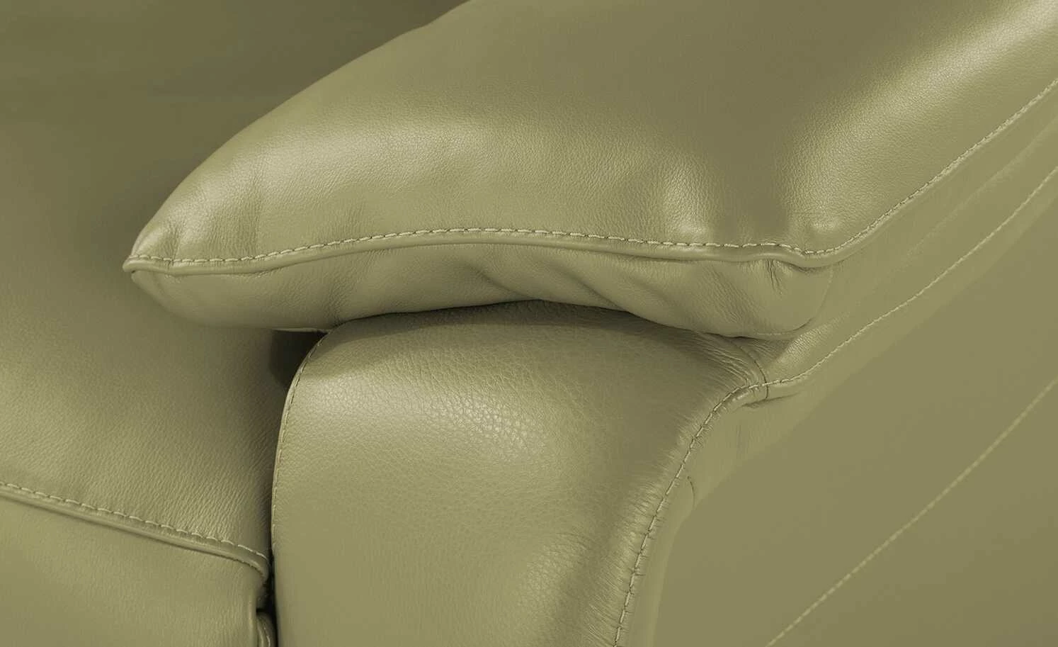 Wohnwert Ledersofa Halina | Hellgrün 11 Wohnwert Ledersofa Halina | Hellgrün – Bild 9