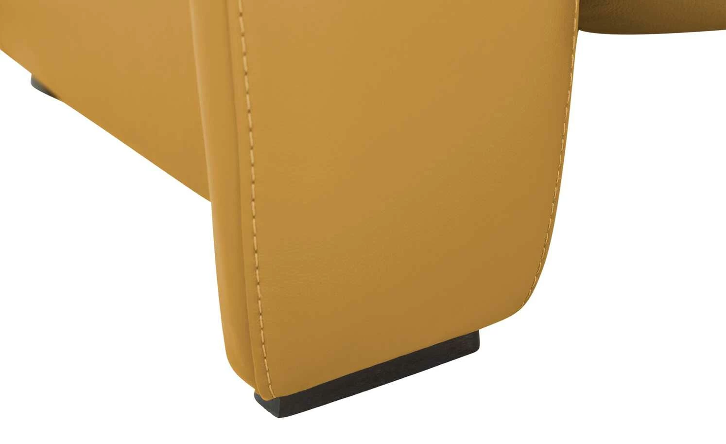 Wohnwert Ledersofa Halina | Gelb ohne 8 Wohnwert Ledersofa Halina | Gelb ohne – Bild 6