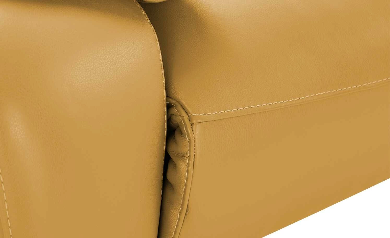 Wohnwert Ledersofa Halina | Gelb ohne 10 Wohnwert Ledersofa Halina | Gelb ohne – Bild 8