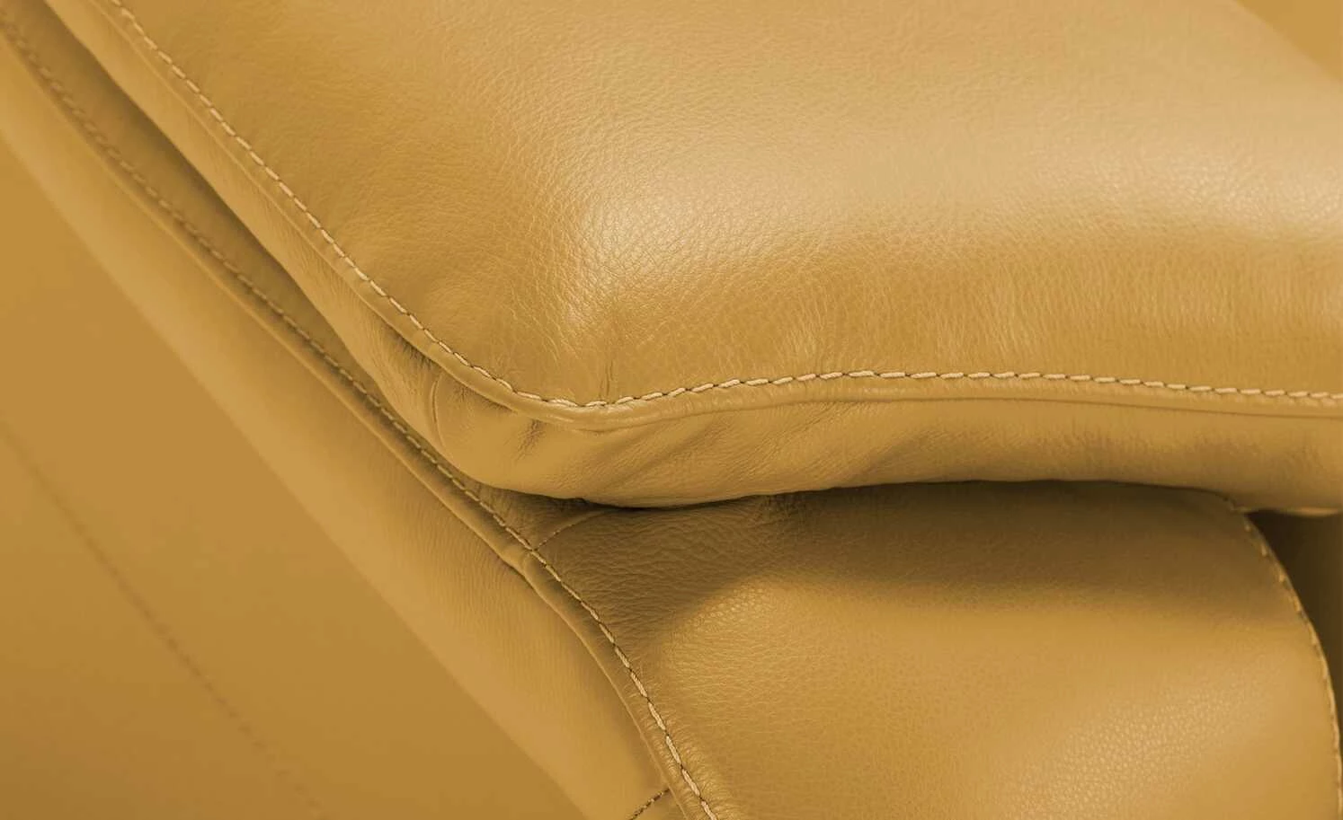 Wohnwert Ledersofa Halina | Gelb ohne 11 Wohnwert Ledersofa Halina | Gelb ohne – Bild 9
