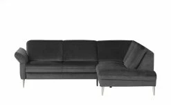 meinSofa Ecksofa Helen | Anthrazit (Dunkelgrau) rechts ohne