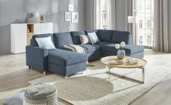 switch Wohnlandschaft Milana | Blau (Dunkelblau) rechts ohne