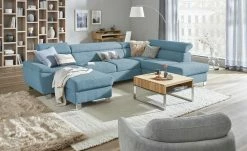 uno Wohnlandschaft Avola | Blau rechts