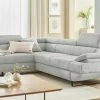 switch Ecksofa Gio | Silber (Hellgrau) links Grundfunktion