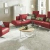 KOINOR Ecksofa Leder Vineto | Flame (Rot) links