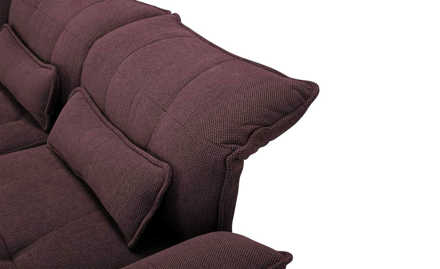 bobb Einzelsofa Jeaneva | 371|cm Burgund Webstoff 9 bobb Einzelsofa Jeaneva | 371|cm Burgund Webstoff – Bild 7