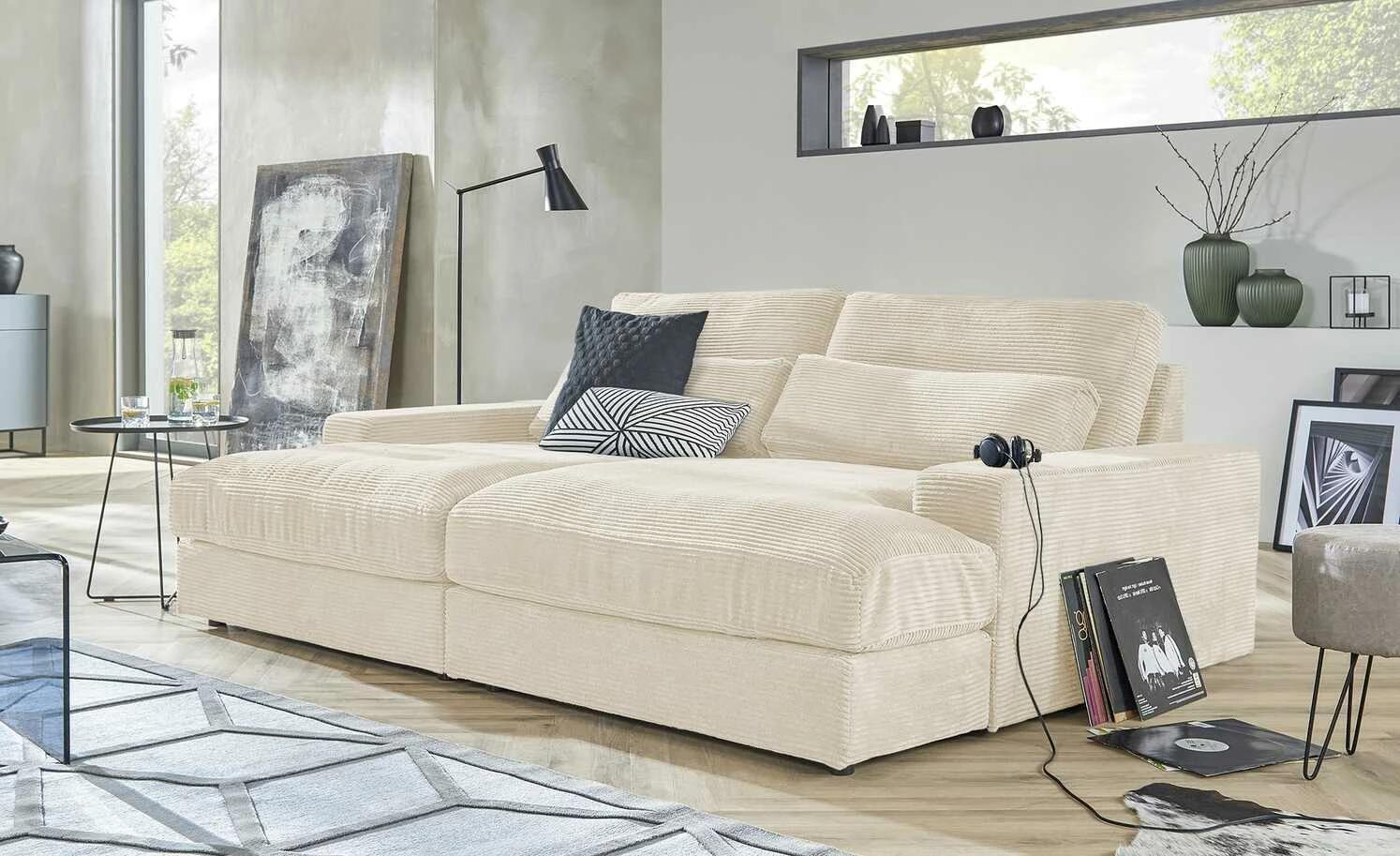 Lounge Sofa Branna | Natur (Creme) 3 Lounge Sofa Branna | Natur (Creme)