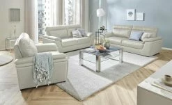 uno Ledersofa Brandy II | Argent (Hellgrau) 2