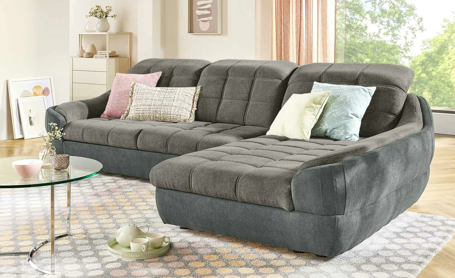 switch Ecksofa Infinity | Schlamm (Grau-Braun) rechts Grundfunktion 3 switch Ecksofa Infinity | Schlamm (Grau-Braun) rechts Grundfunktion