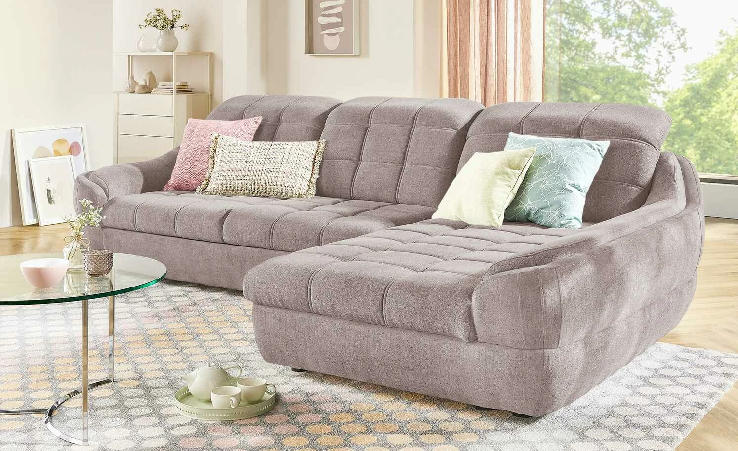 switch Ecksofa Infinity | Altrosa (Rosa-Grau) rechts Grundfunktion 3 switch Ecksofa Infinity | Altrosa (Rosa-Grau) rechts Grundfunktion