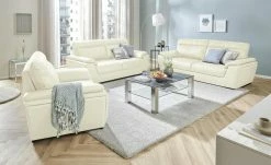uno Ledersofa Brandy II | Cream (Creme) 2