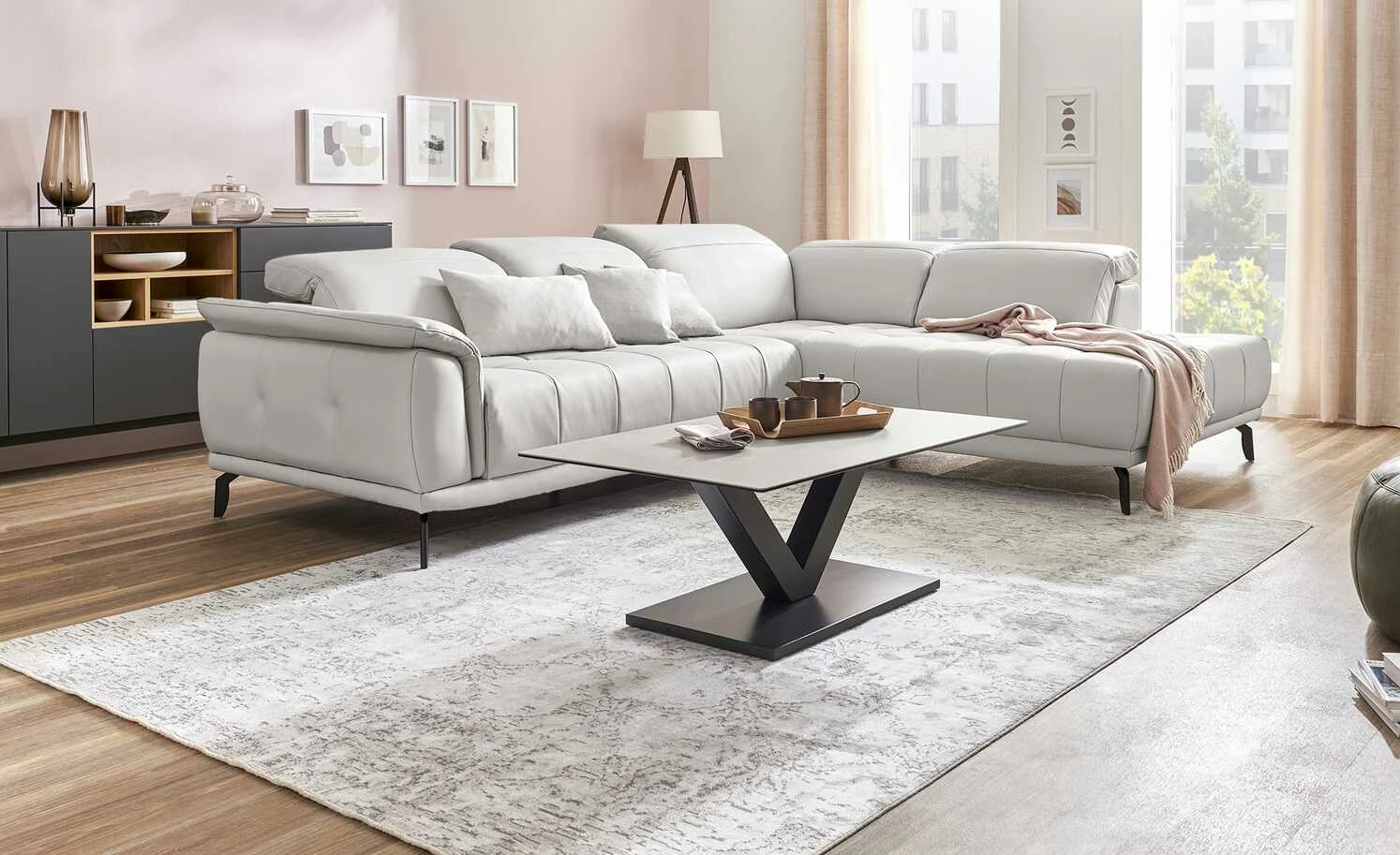 uno Ecksofa Palermo | Snow (Weiß) rechts 3 uno Ecksofa Palermo | Snow (Weiß) rechts