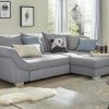 bobb Ecksofa Melody | Stone (Grau) Webstoff rechts