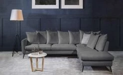 SOHO Ecksofa Salma | Dunkelgrau rechts