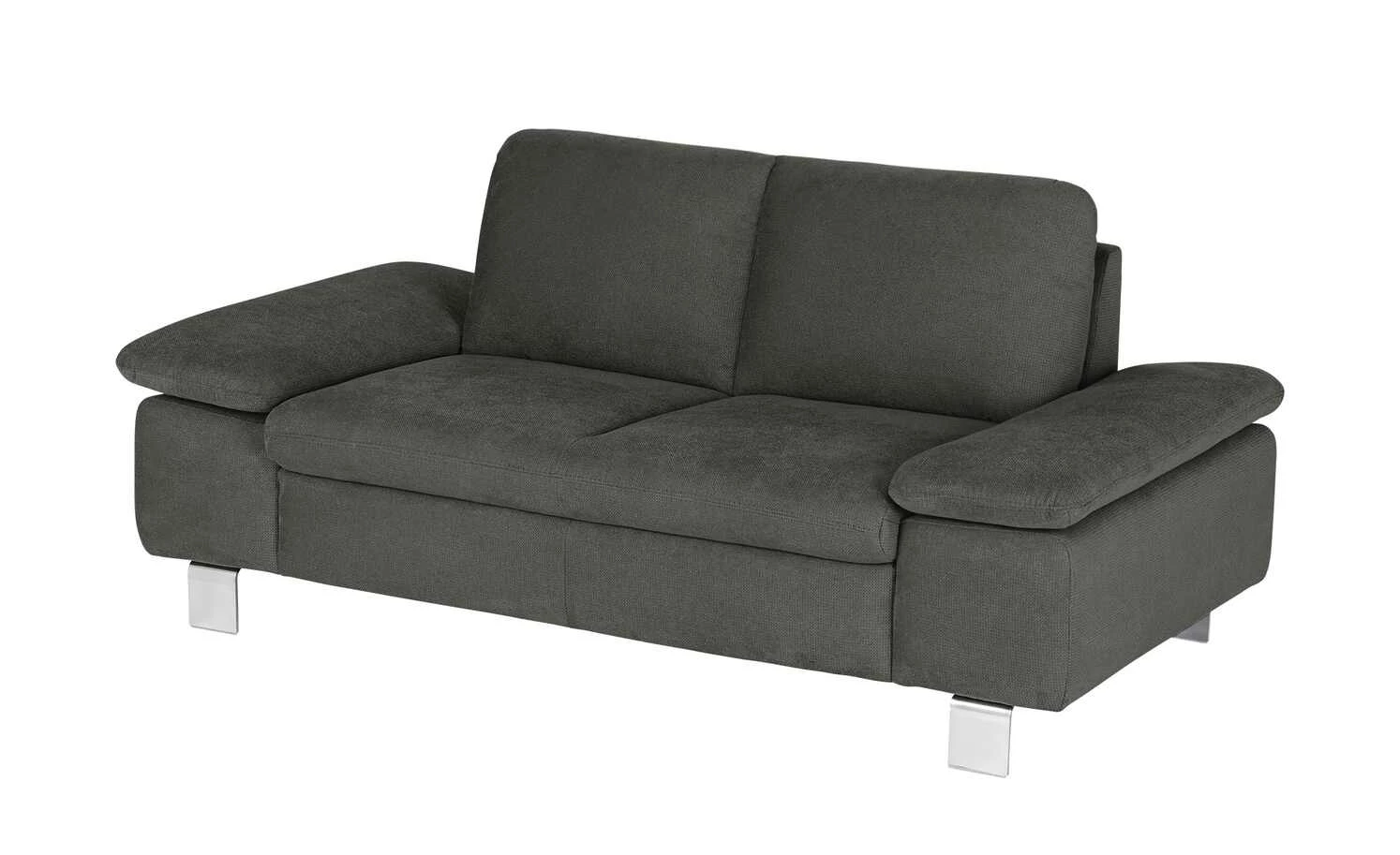 smart Sofa Finola | 2 Schwarz Mikrofaser 6 smart Sofa Finola | 2 Schwarz Mikrofaser – Bild 4