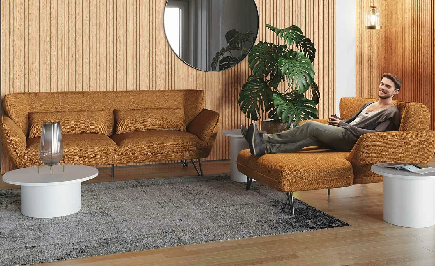 Einzelsofa Medina | Terracotta 3 Einzelsofa Medina | Terracotta