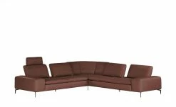 W.SCHILLIG Ecksofa Leder Valentinoo | Rot-Braun 298|cm 298|cm -Sofas Verkaufsladen 29406248 17 202208291243
