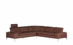 W.SCHILLIG Ecksofa Leder Valentinoo | Rot-Braun 298|cm 298|cm -Sofas Verkaufsladen 29406248 18 202208291243