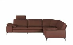 W.SCHILLIG Ecksofa Leder Valentinoo | Rot-Braun 298|cm 298|cm -Sofas Verkaufsladen 29406248 8 202208291243
