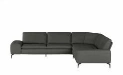 W.SCHILLIG Ecksofa Leder Valentinoo | Graphit 298|cm 298|cm