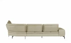 W.SCHILLIG Ecksofa Leder Valentinoo | Stone (Grau - Beige) 298|cm 298|cm -Sofas Verkaufsladen 29406252 11 202208291243