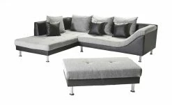 Ecksofa Rico | Schwarz rechts